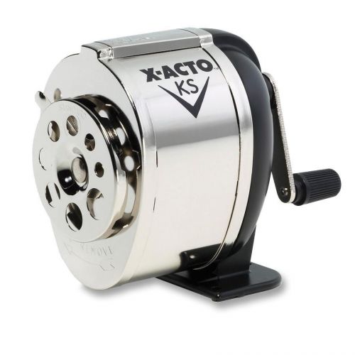 X-acto boston model ks pencil sharpener;   desktop - 8 hole(s) - silver for sale