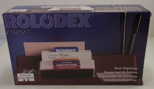 ROLODEX Desk Organizer CARD FILE 2 1/4 X 4 - BURGANDY No 67367