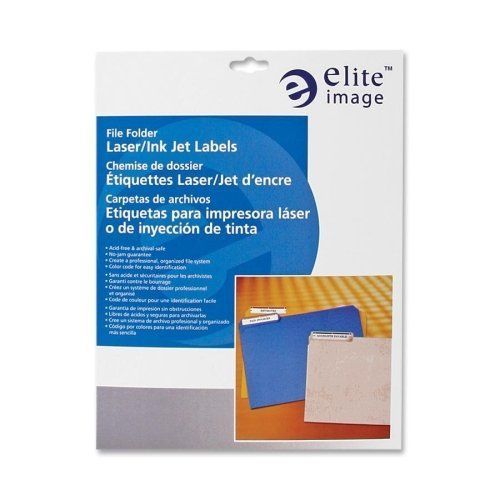 Elite Image Permanent Laser/inkjet Filing Label - 0.66&#034; Width X 3.43&#034; (eli26041)