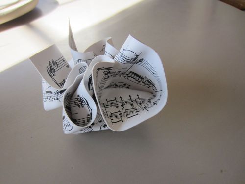 m&amp;co Crumpled Paperweights Sheet Music Modern Office Desk Decor