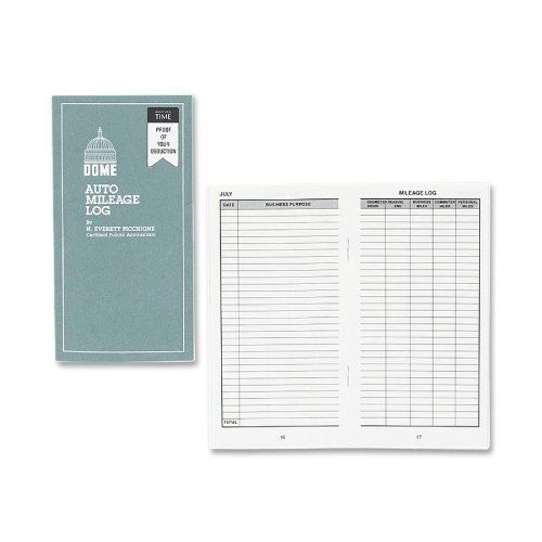 Dome Publishing Auto Mileage Log - 32 Sheet[s] - 6.25&#034; X 3.25&#034; Sheet (dom770)