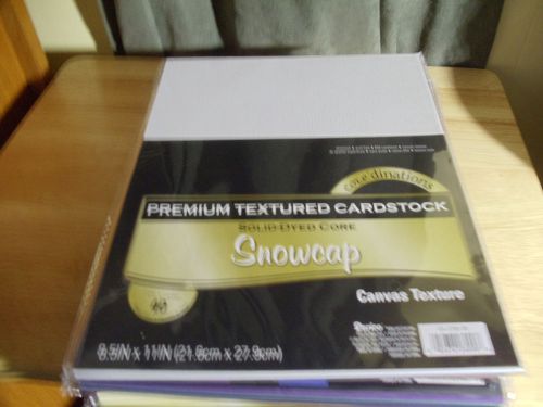 Pemium Texture Card Stock &#034; SnowCap &#034; Paper 40 Sheets