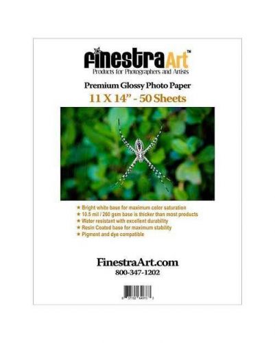 11&#034; x 14&#034; FINESTRAART.COM Premium Glossy Photo Paper 50 sheets