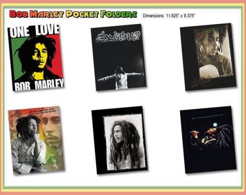 Bob marley reggae pocketfolders pocket folders 6-pack for sale