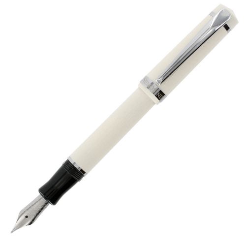 Nemosine Singularity White Fountain Pen - German Calligraphy 0.6mm Nib