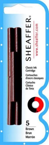 Sheaffer skrip ink cartridge &#039;&#039;classic profile&#039;&#039; 5 count brown for sale