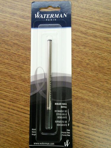 Waterman roller ball pen refill. Black ink fine point