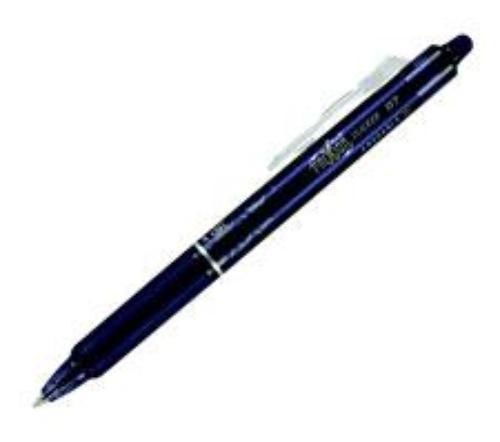 Pilot FriXion Clicker Erasable Gel Pen Navy Fine