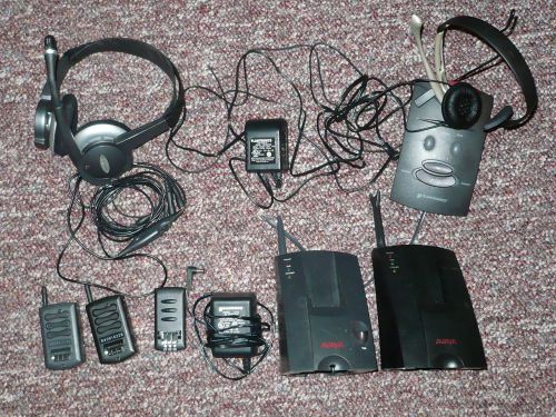 PLANTRONICS S11 Corded Office Headset System, + 2 AVAYA Bases, +1 Headset +More