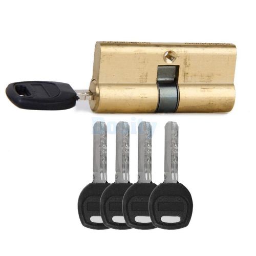 65MM 32.5/32.5 Brass Keyed Alike Cylinder Security Screen Door Lock 7 keys