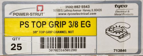 Power-strut ps-tg-3/8-eg top grip nut - box of 25 (new) for sale