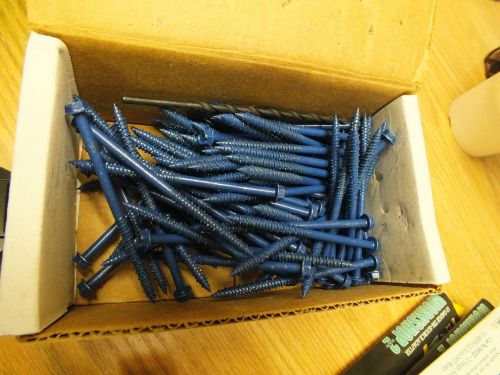 HWH Hex Washer Head 1/4 x4 Tapcons / Bit  -100 pieces