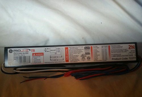 GE Lighting 72277 GE232MV-N-DIY Multi-Volt ProLine Electronic T8 Ballast 2N