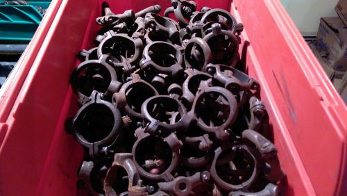 LOT OF 116 1 1/2&#034; BLACK MALLEABLE SPLIT RINGS FREE SHIPPING