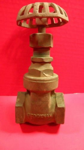 STOCKHAM  1 1/4&#034;  Brass Gate Valve Steampunk Art Decor