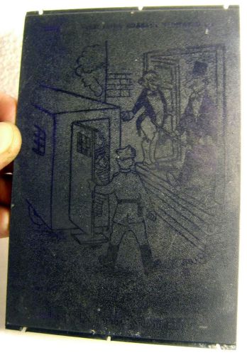 Printers polish political cartoon twenties/thirties letterpress block cut 4x6 vg for sale