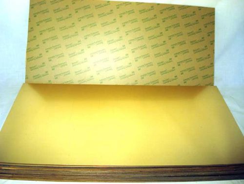 Lot of 14 metallex 24 x 12 engraving stock sheets gold black stamark 3m adhesive for sale