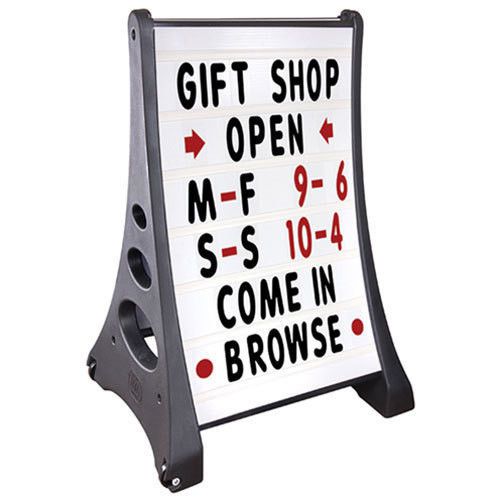 &#034;a&#034; frame sidewalk/curb message board sign nib for sale