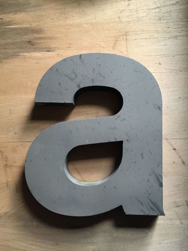 Indoor/Outdoor Industrial Gray Metal Channel Letter Gemini Inc - &#034;a&#034;