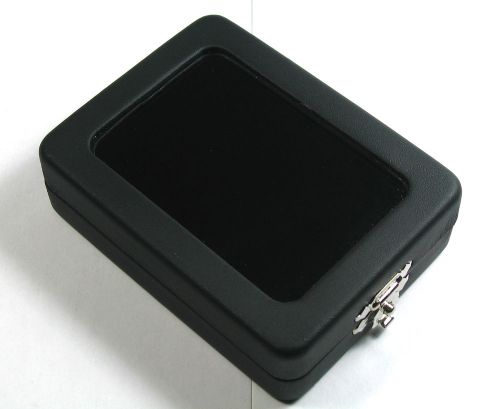 Quality top glass gemstones diamond display box jar white black 8x6 cm.#2 for sale