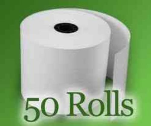 NEW 2 1/4&#034; x 165 THERMAL CASH REGISTER POS RECEIPT PAPER 50 ROLLS / CASE