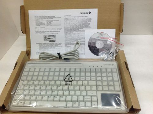 Cherry SPOS Keyboard 123key USB  Credit Card Reader MSR POS G86-61411EUAEAA