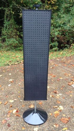 New Black 13.5&#034; X 2.5&#034; X 64&#034;Pegboard Spinner Display Rack