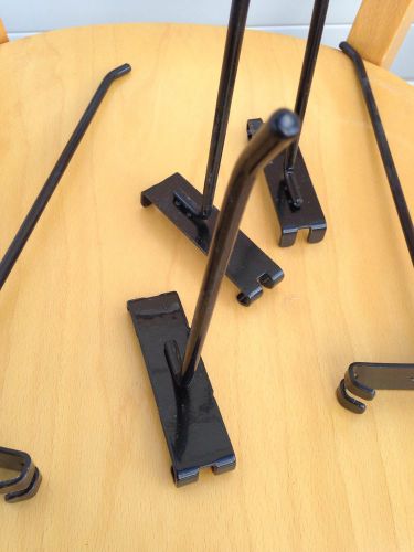 Assorted Slatwall Black Slatboard Hooks NEW