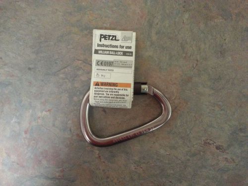 PETZL WILLIAM Pear-Shaped Ball-Lock Carabiner