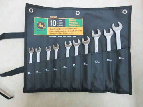 John Deere 10-Piece Metric Satin-Finish Combination Wrench Set - TY19922