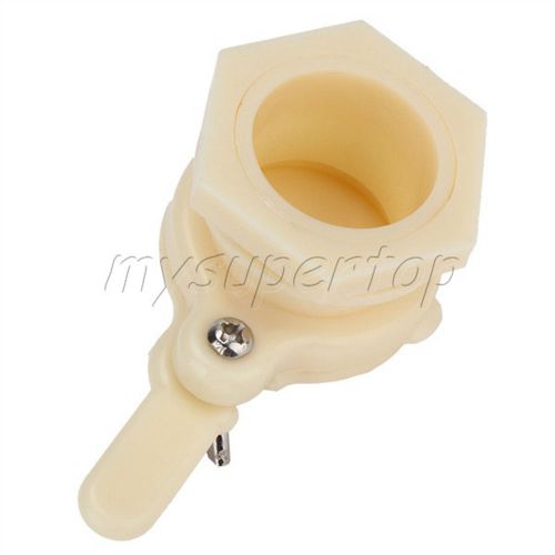 Functional 37mm Cream White Plastic Hive Honey Gate Beekeeping Tool