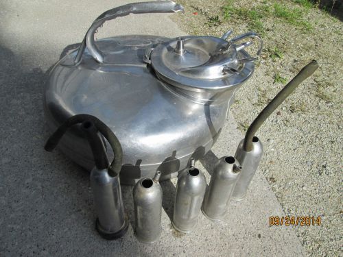 VINTAGE BABSON SURGE MILKER MILKING MILK  MACHINE STAINLESS STEEL 5 gal. lot #2