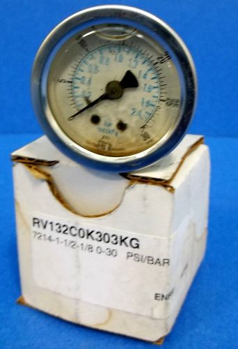 RV132C0K303KG 0-30PSI PRESSURE GAUGE NIB