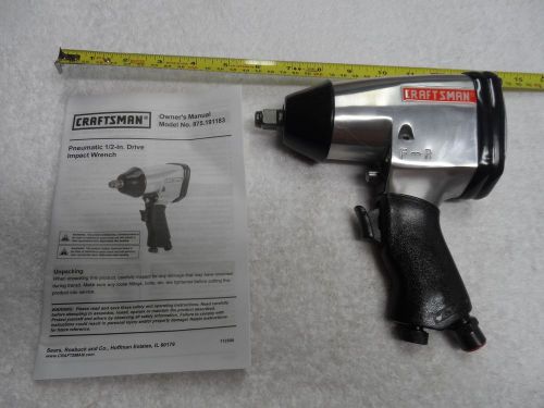 Craftsman 1/2&#034; Impact Wrench Pneumatic/Air Gun - Part # 191183