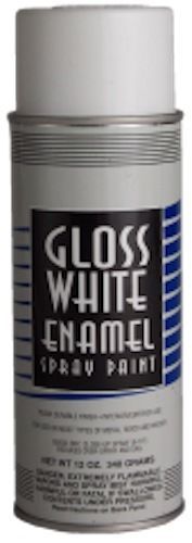 HI TECH GLOSS WHITE ENAMEL SPRAY PAINT 12 OZ.