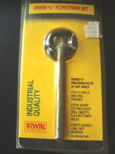 IRWIN 5/8&#034; FORSTNER BIT #42910