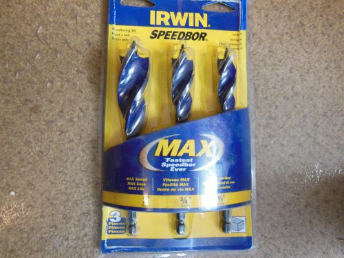 irwin speedbor wood bits max 3 piece set