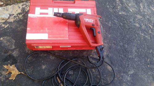 Mint condition HILTI SF4000 SMI 55 PLUS CORDED DRYWALL SCREW GUN with CASE