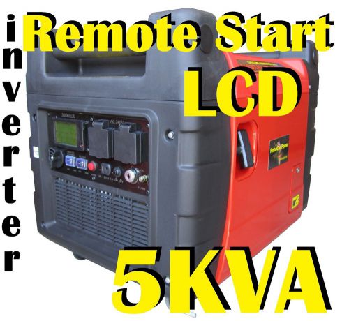 SILENT 5KVA DIGITAL INVERTER PURE SINE WAVE GENERATOR  LCD DISPLAY REMOTE START