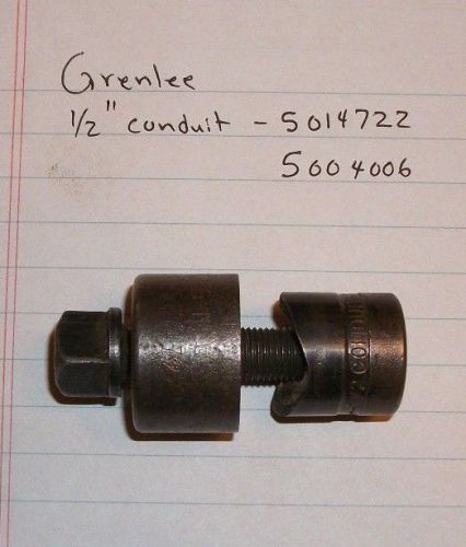 Greenlee Punch Die 1/2&#034; Conduit 5014722 / 5004006