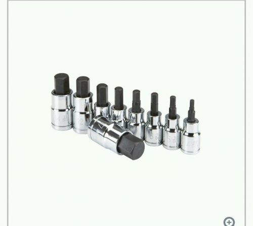 9 Piece 3/8 Inch 1/2 Inch Drive Metric Hex Socket Set