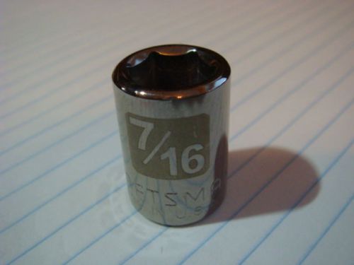 Craftsman SAE Laser Etched 6 Pt. 7/16&#034; Socket  (3/8&#034; Drive)