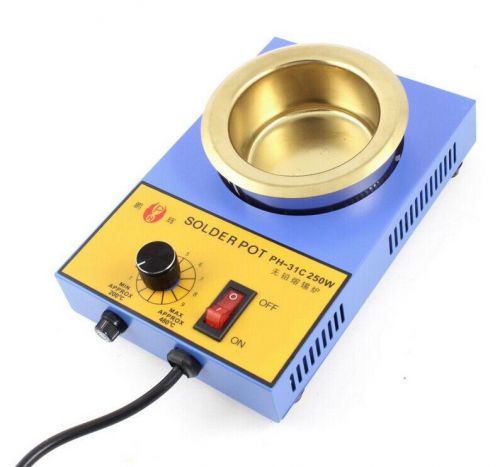 Lead Free Soldering Solder Melting Tin Pot 80mm Diameter 250W AC 220V AU Plug