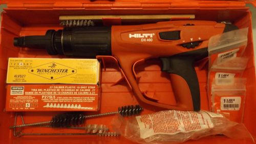 Hilti dx 460 powder actuated nail stud gun works perfectly lots of extras!!! for sale