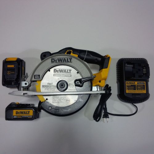 New dewalt dcs391 20v cordless circular saw,2 dcb200 battery 3.0,charger 20 volt for sale