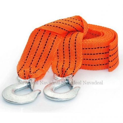 New 3 Ton 3000Kg 10 Feet Car Van Truck Vehicle Tow Towing Strap Belt Rope 3m