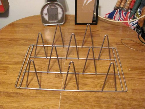 Commercial chicken stainless steel roasting rack- 10 slot-very good used cond for sale