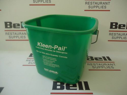 *NEW* San Jamar KP97GN Green 3 Qt Kleen Pail Bucket