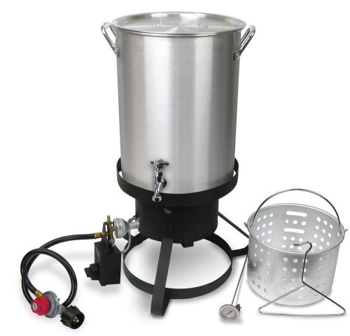 Cajun Injector Propane Gas Turkey and Seafood Fryer , backyard camping picnic