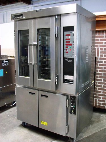 Baxter hobart ov300e electric rotating mini rack bakery oven w/ hpc800 proofer for sale